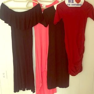 MOVING SALE! 4 EUC Jersey Dress Bundle Size Small